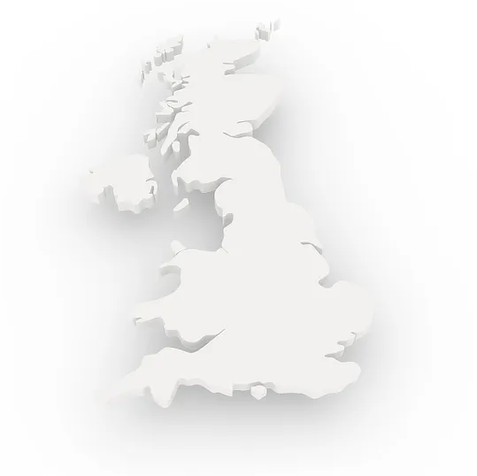 A simple map of the UK